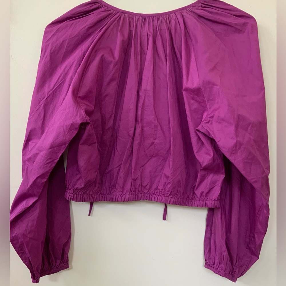 NWT Rails Katia Blouse Top in Berry Size Medium - Retail $168 - Picture 8 of 9